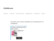 Tablet Screenshot of cours.com